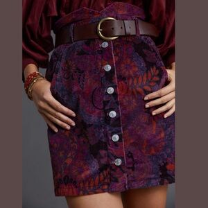 NWOT Pilcro corduroy mini skirt